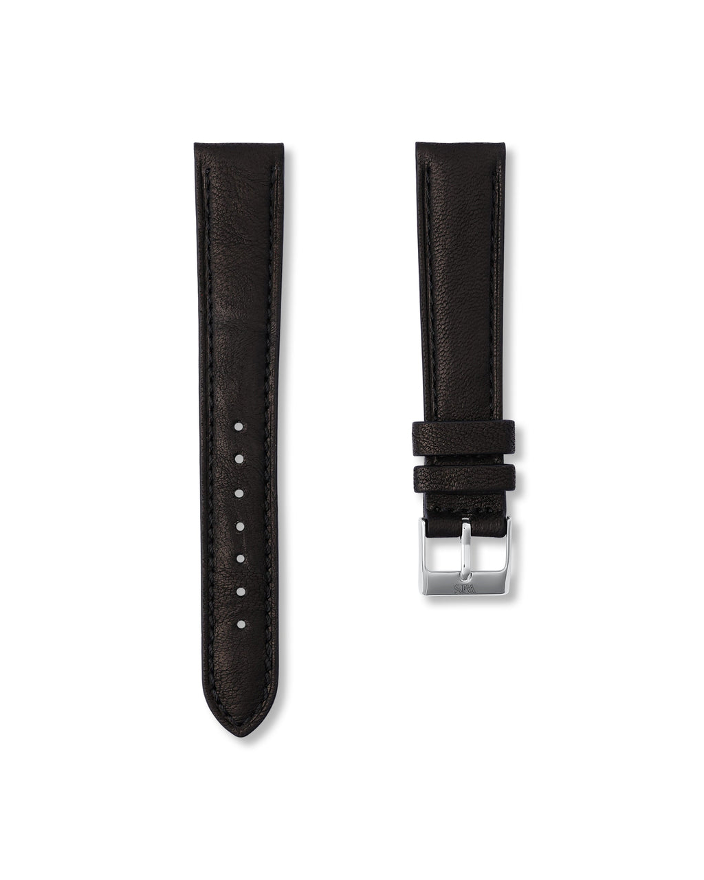 Tuxedo Black Italian Calf Leather Watch Strap 18mm