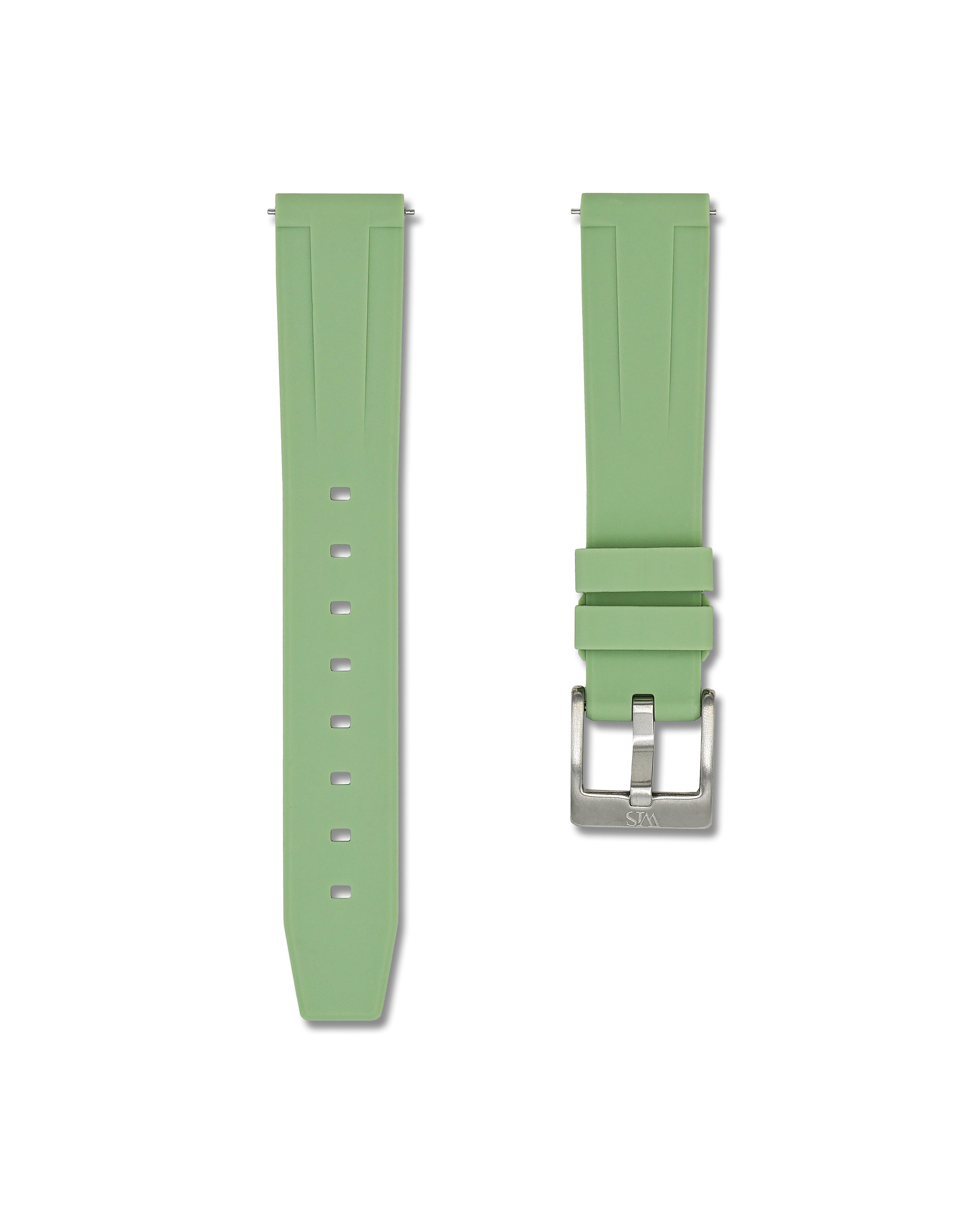 Sage Green Quick Release Rubber Strap 19mm