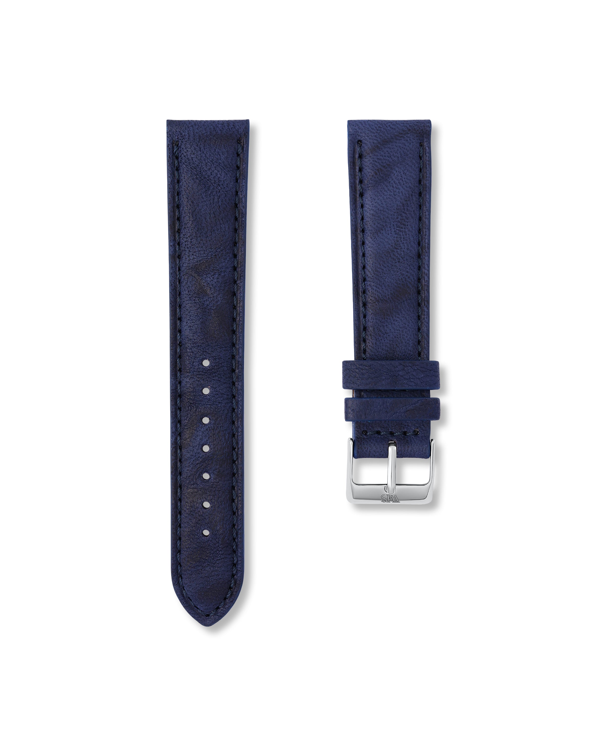 Midnight Blue Italian Calf Leather Watch Strap 20mm