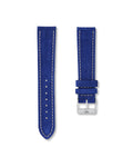 Ocean Blue Suede Leather Watch Strap 20mm