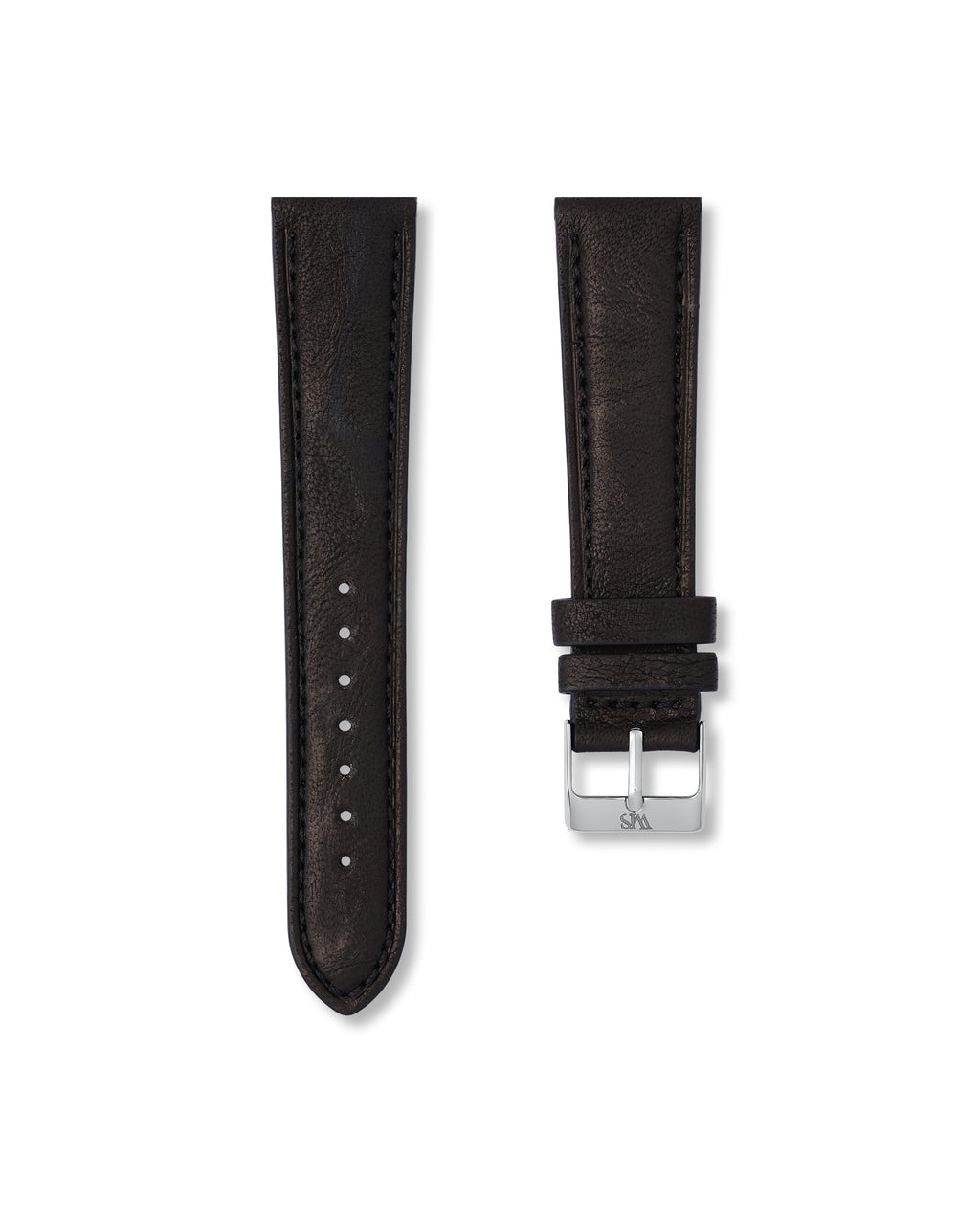 Tuxedo Black Italian Calf Leather Watch Strap 21mm