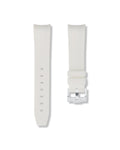 Polar White Curved Rubber Strap 21mm