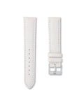 Ivory White Italian Alligator Leather Watch Strap 20mm