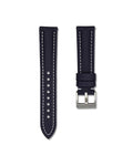 Midnight Blue White Stitched Sailcloth Strap 20mm