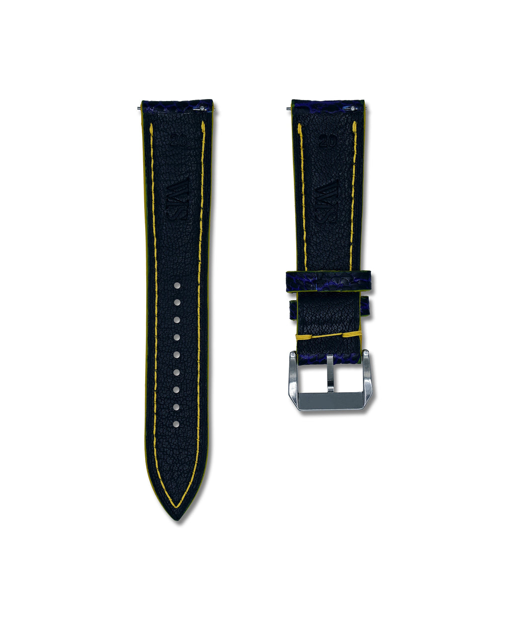 Blue Angels Bespoke Ostrich Shin Leather Watch Strap 20mm