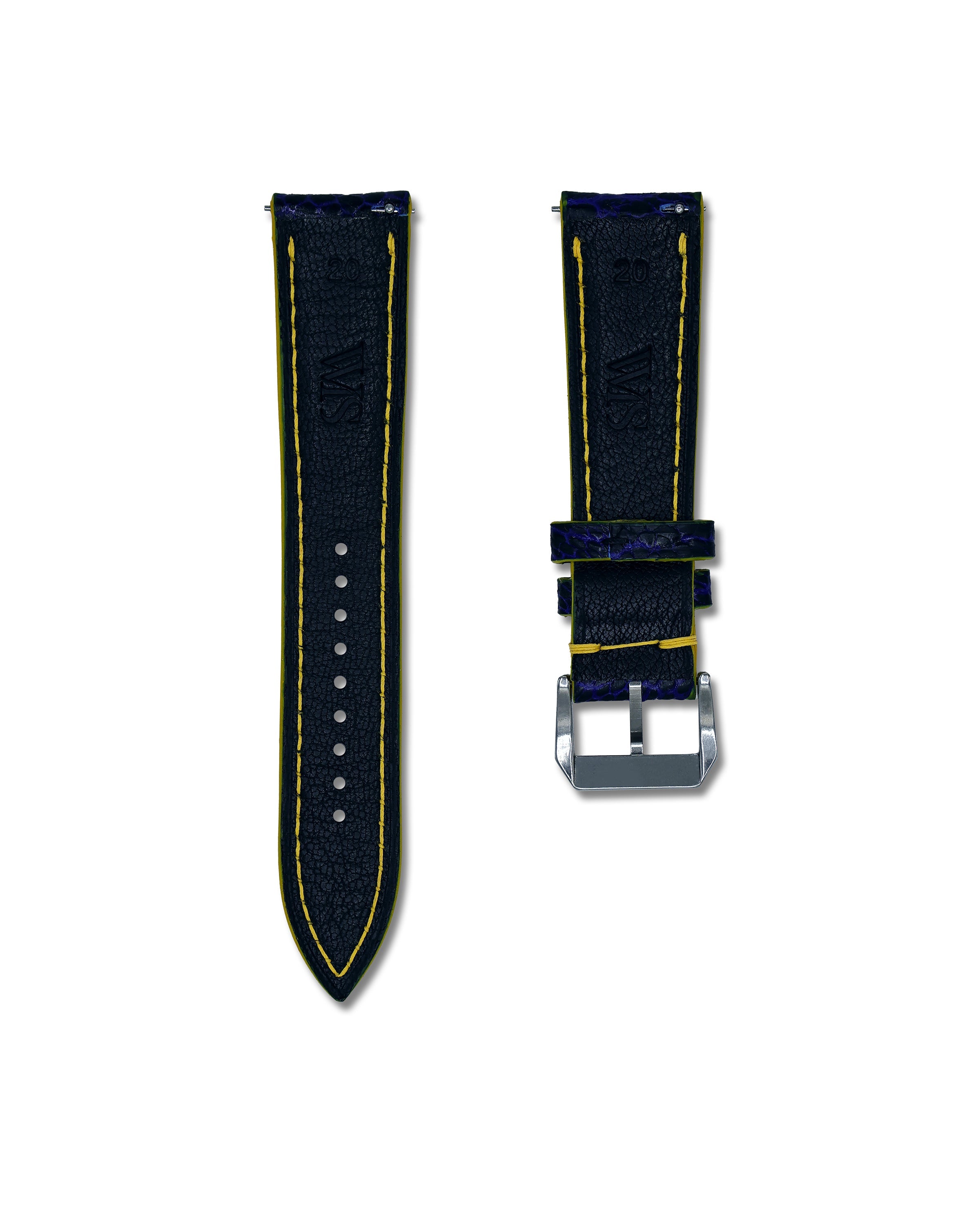 Blue Angels Bespoke Ostrich Shin Leather Watch Strap 20mm