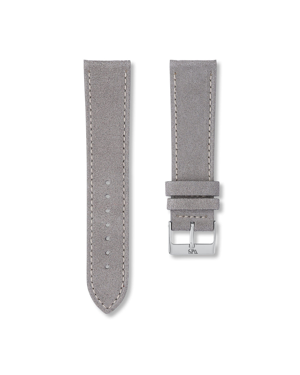 Slate Grey Suede Leather Watch Strap 22mm