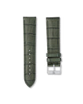 Emerald Green Italian Alligator Leather Watch Strap 22mm