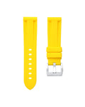 Lemon Yellow Rubber Strap 22mm
