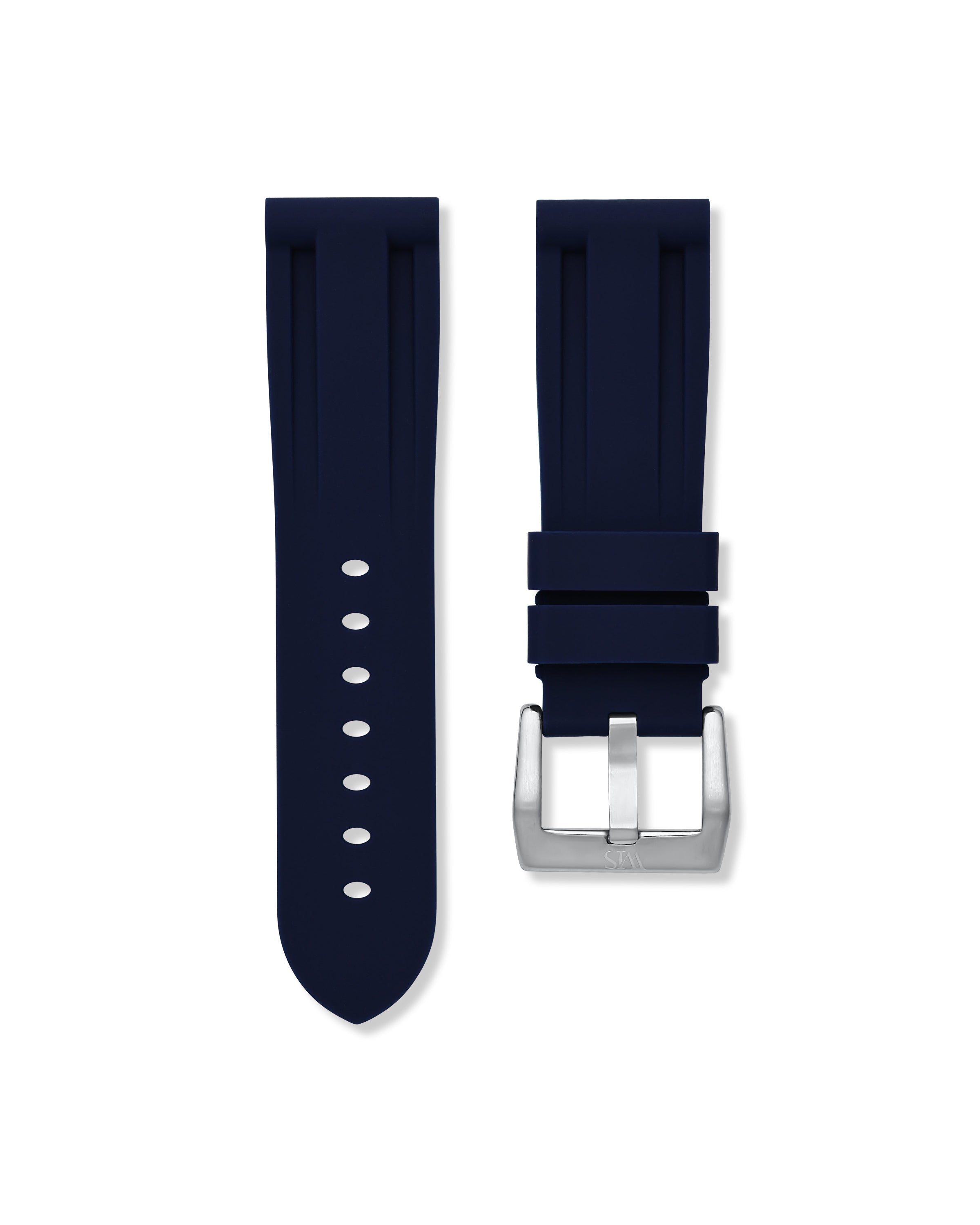 Marine Blue Rubber Strap 22mm