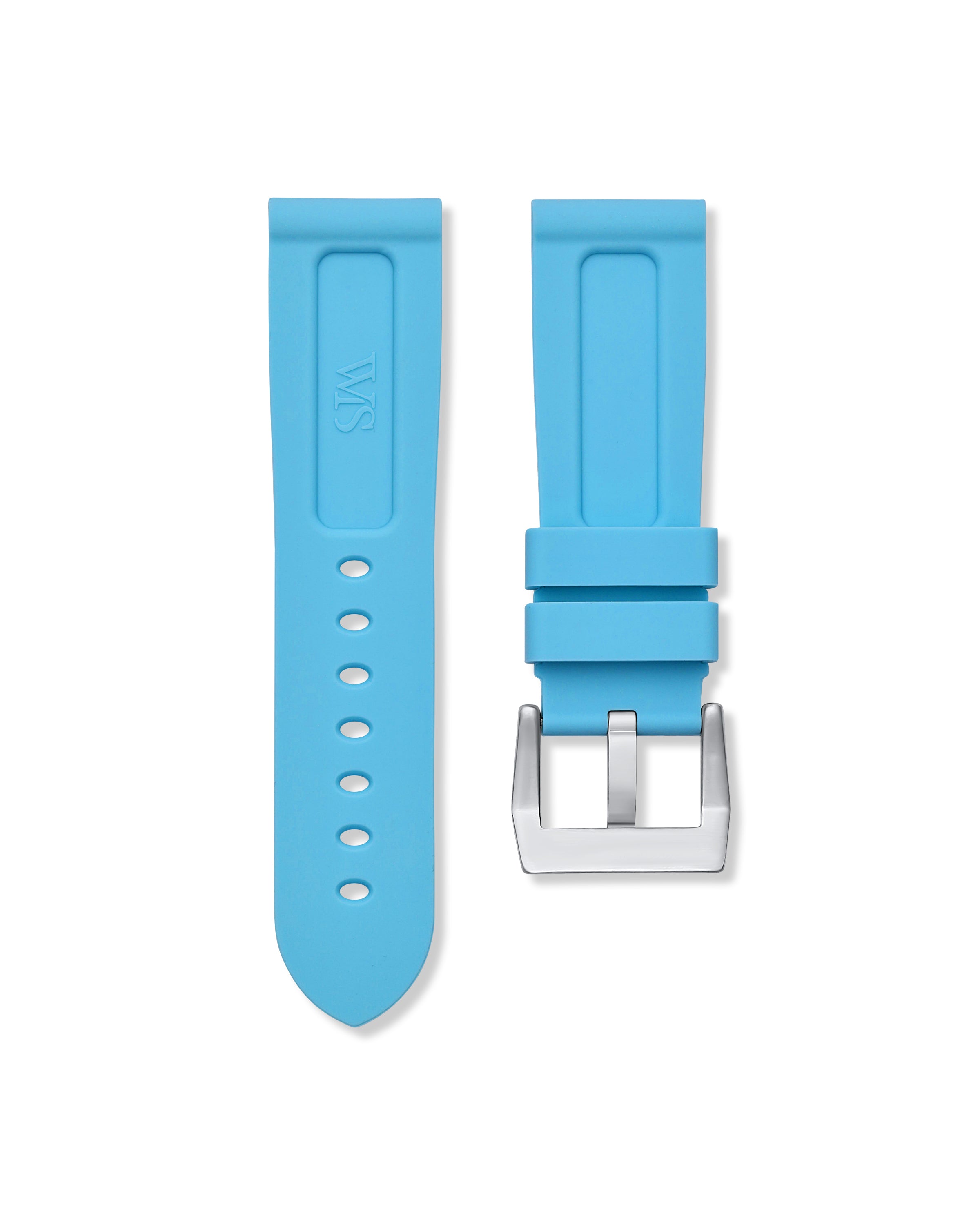 Miami Blue Rubber Strap 22mm