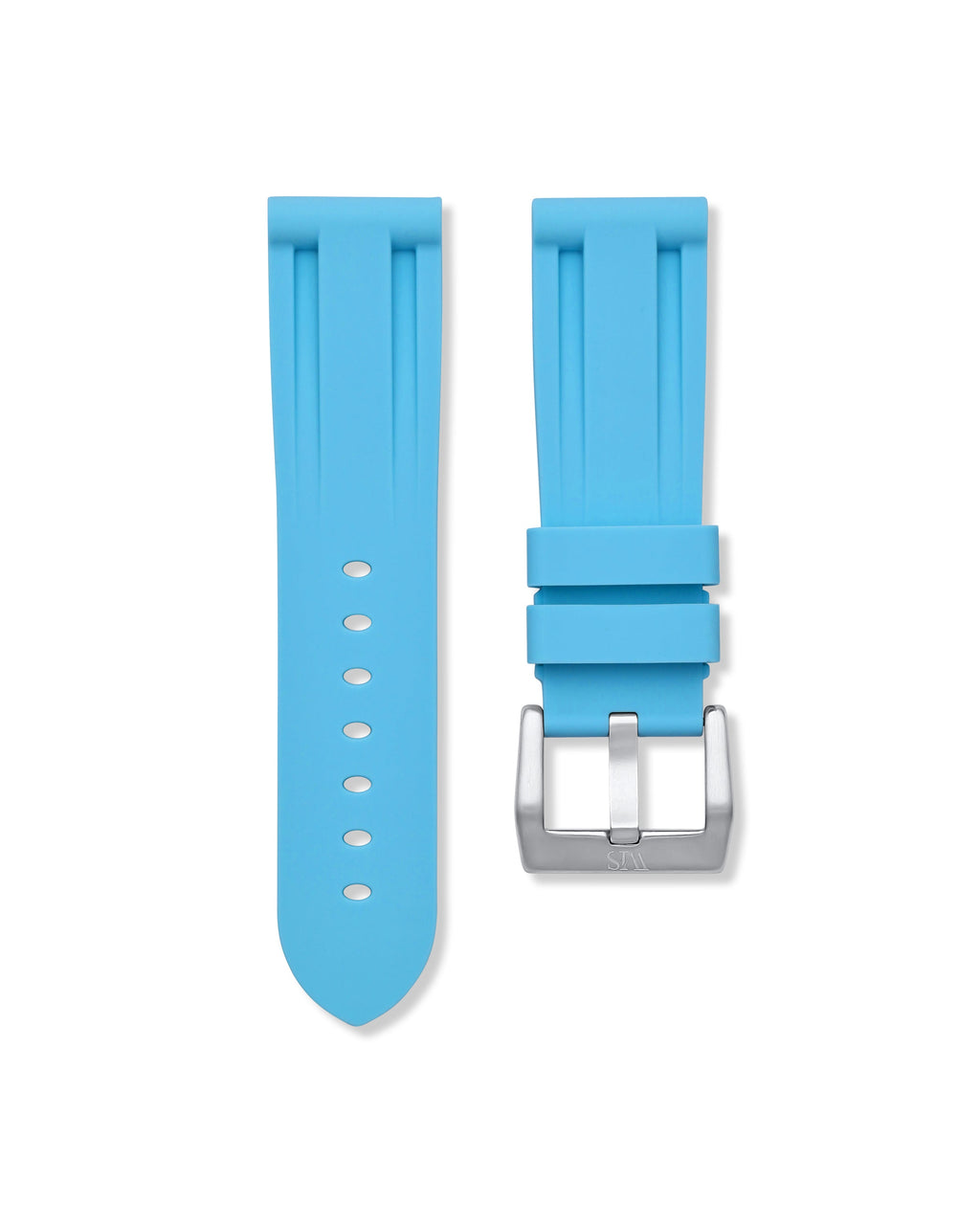 Miami Blue Rubber Strap 22mm