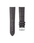 Charcoal Grey Italian Alligator Leather Watch Strap 24mm