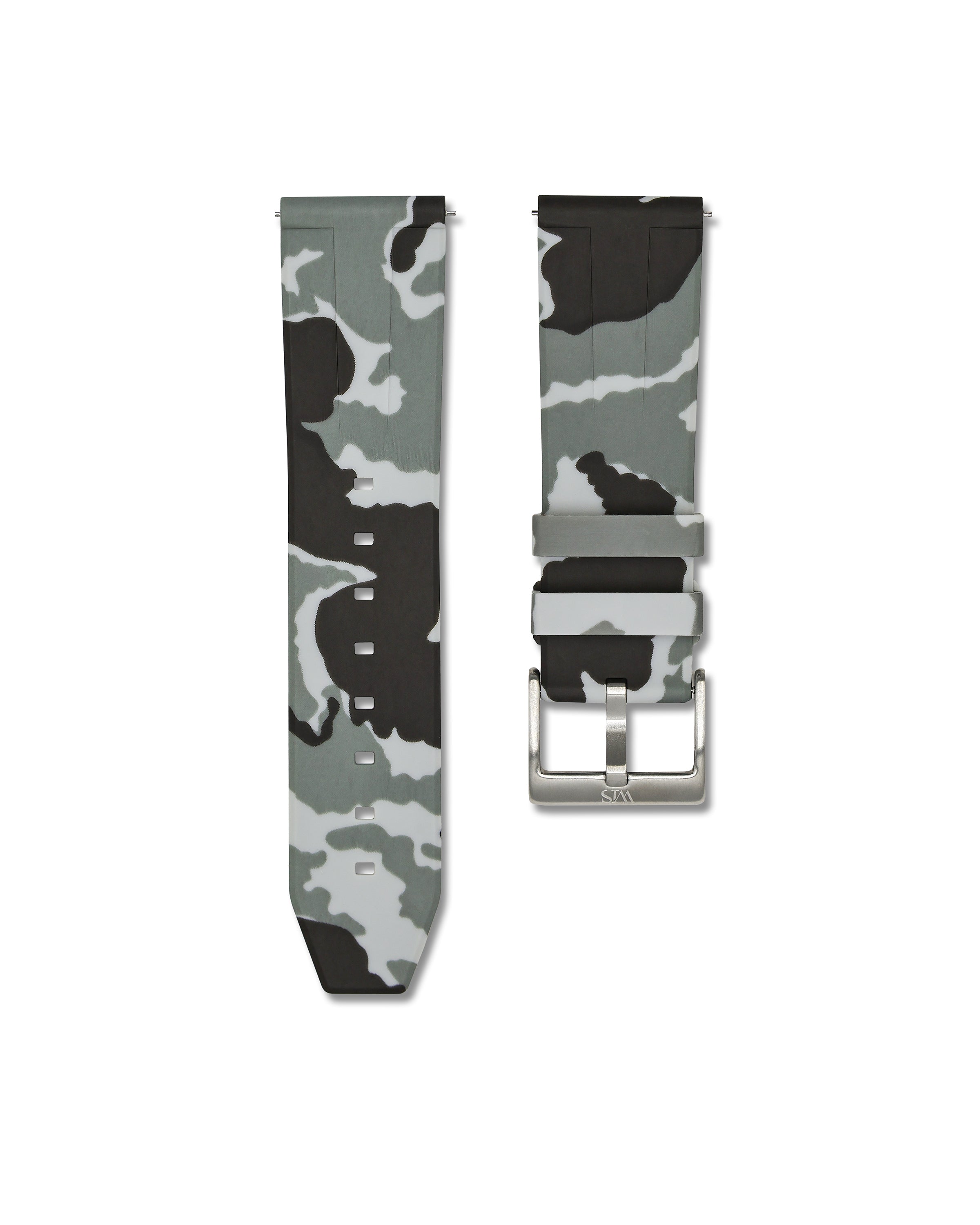 Arctic Camo Quick Release Rubber Strap 24mm