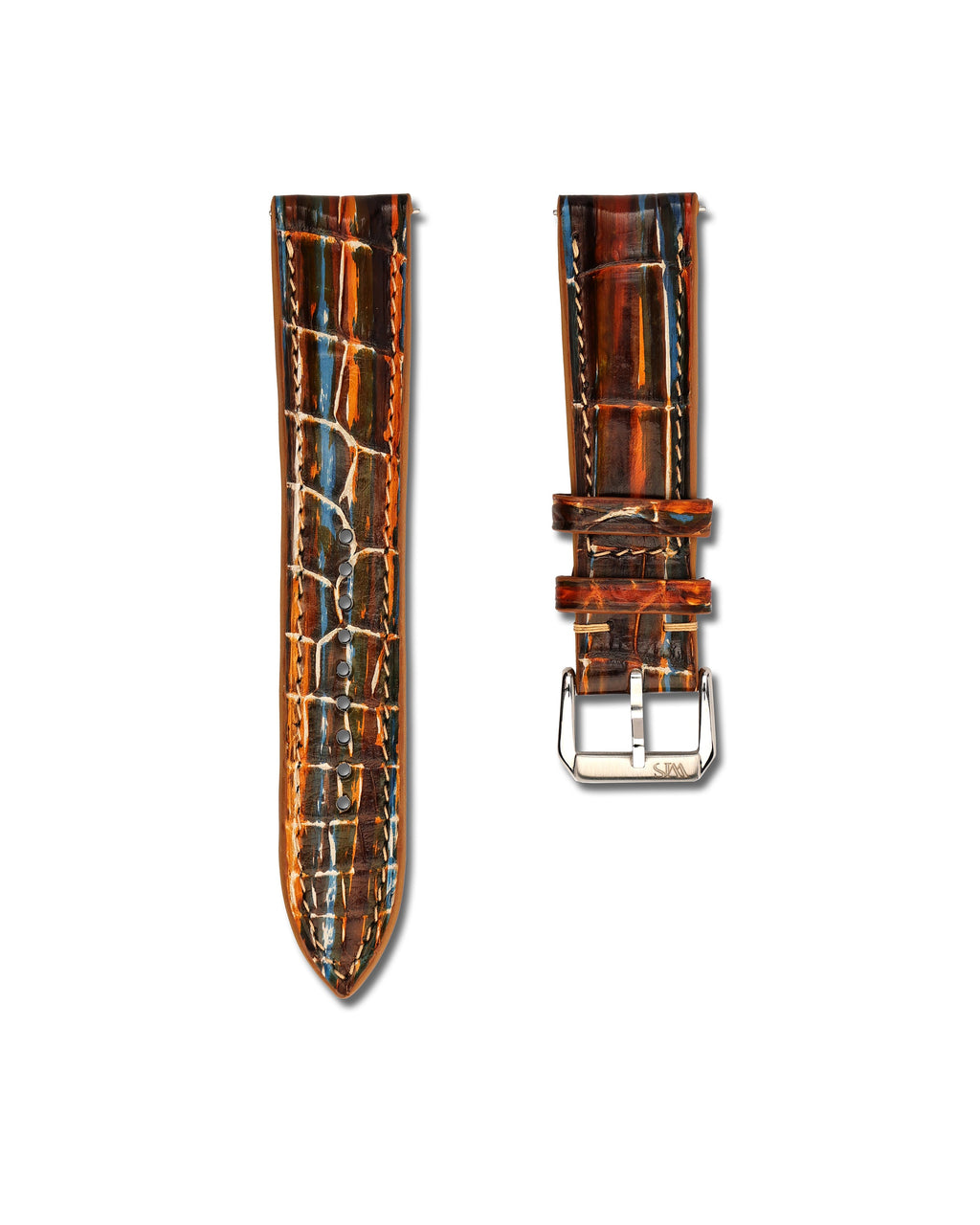 Picasso Patina Alligator Leather Watch Strap 20mm