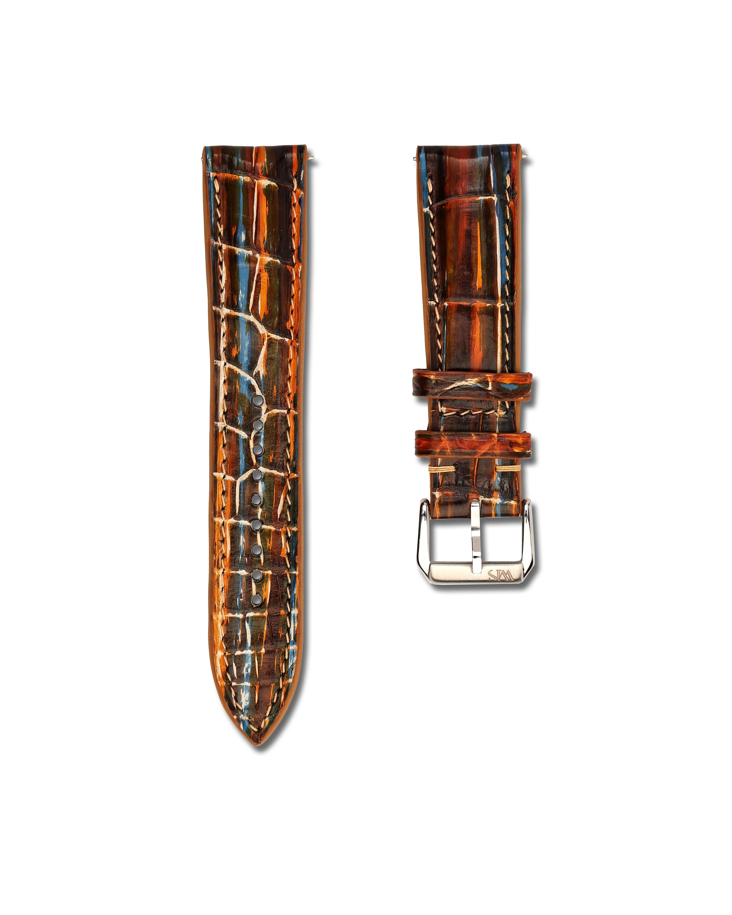 Picasso Patina Alligator Leather Watch Strap 20mm