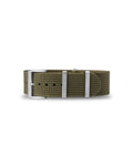 Army Green Woven Nylon Strap 18mm