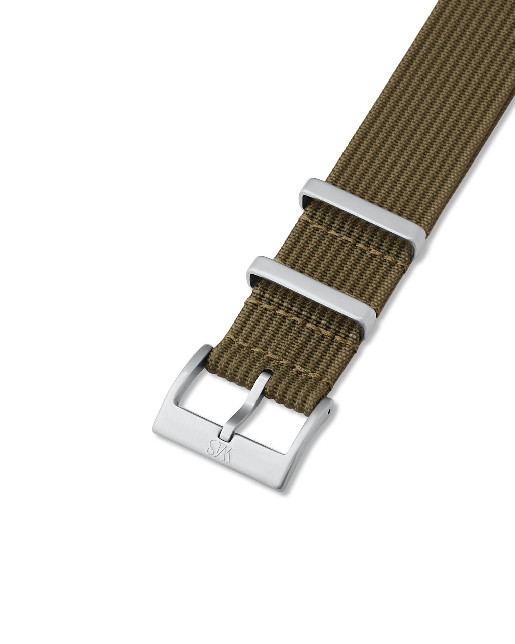 Army Green Woven Nylon Strap 18mm