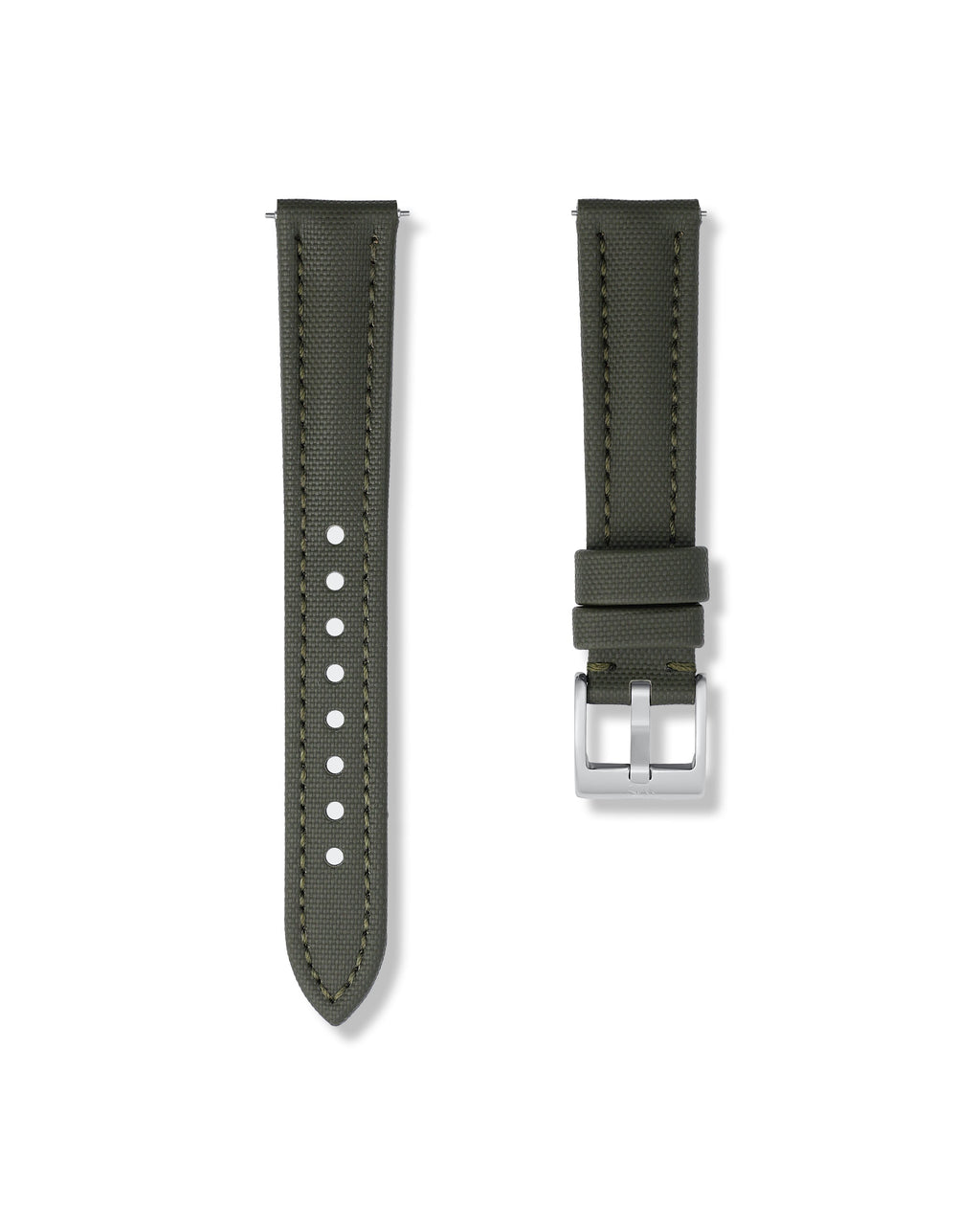 Army Green Sailcloth Strap 19mm