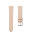 Beige Saffiano Leather Watch Strap 20mm
