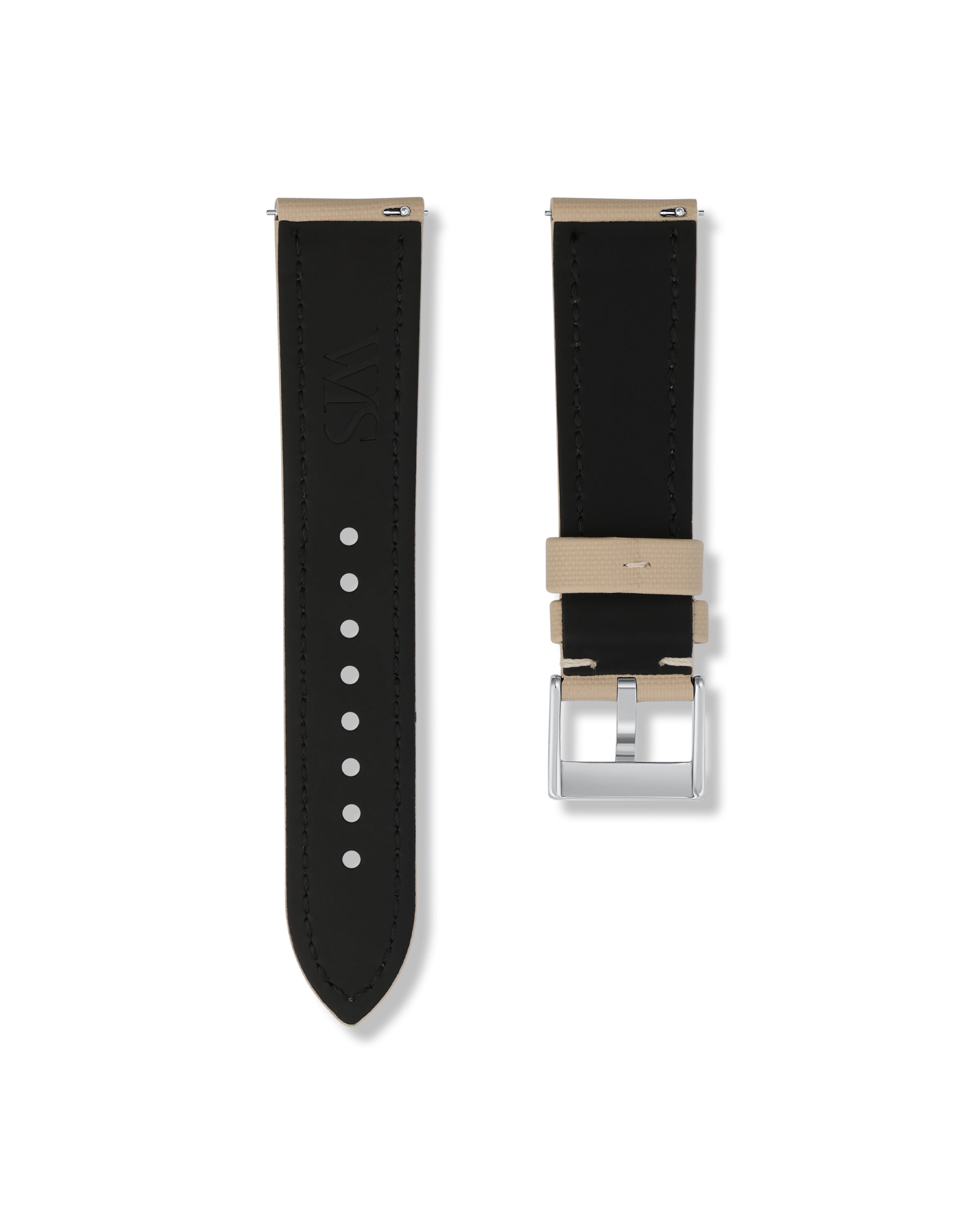 Beige Sailcloth Strap 23mm