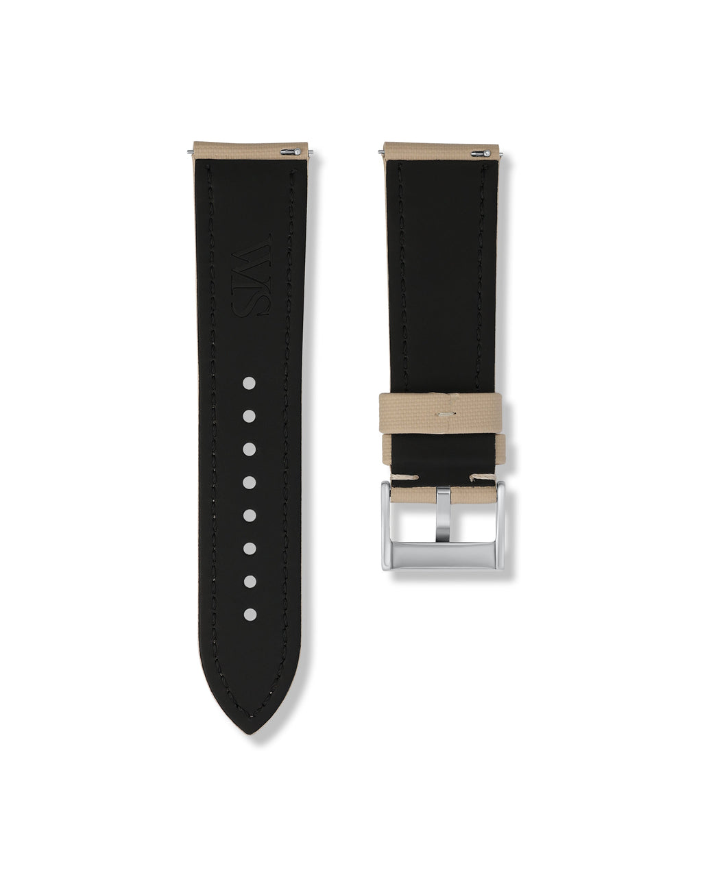Beige Sailcloth Strap 24mm
