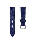 Blue Bespoke Stingray Leather Watch Strap 20mm