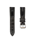 Obsidian Vein Black Alligator Leather Watch Strap 20mm