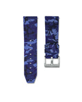 Blue Camo Quick Release Rubber Strap 24mm