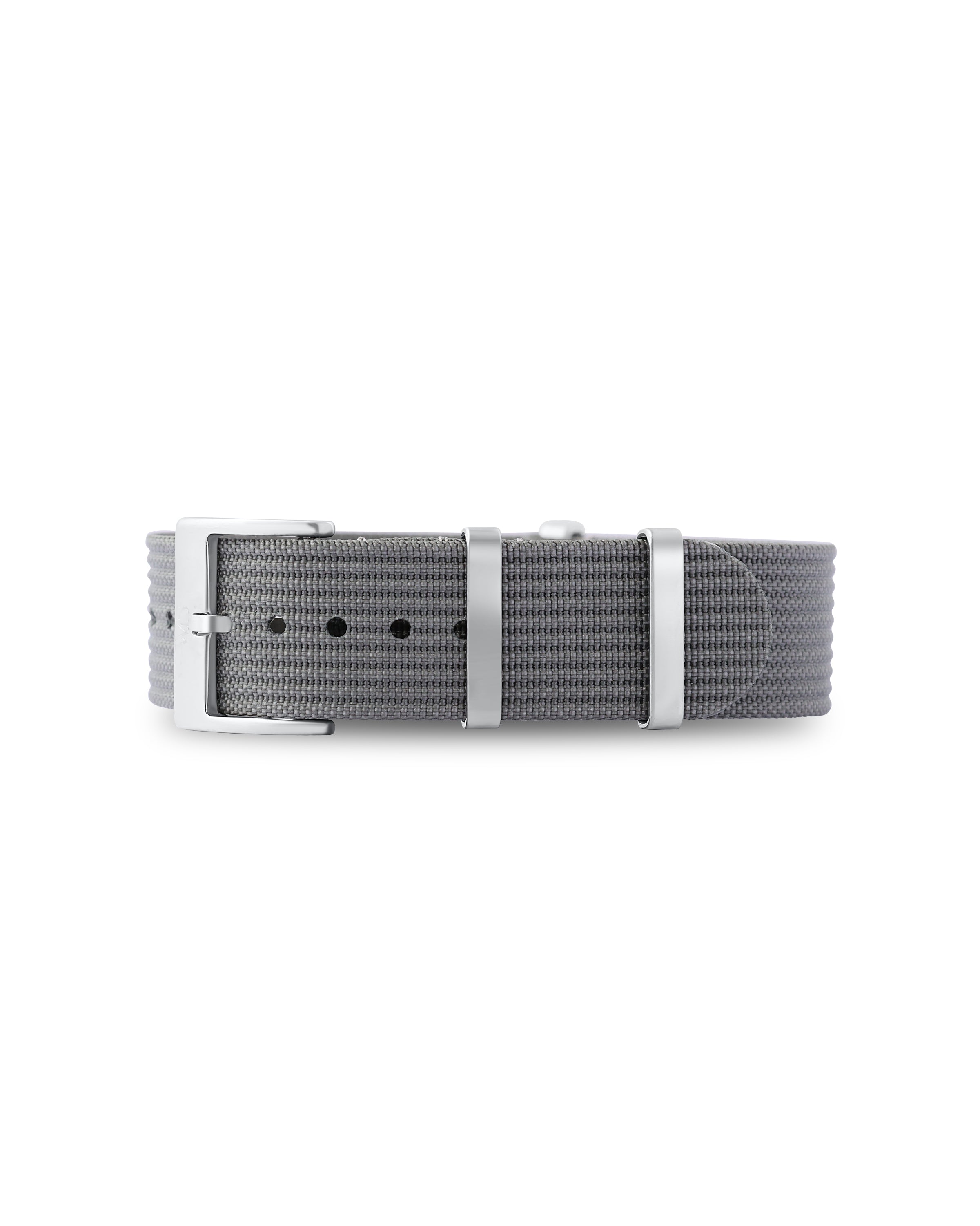 Charcoal Grey Woven Nylon Strap 18mm