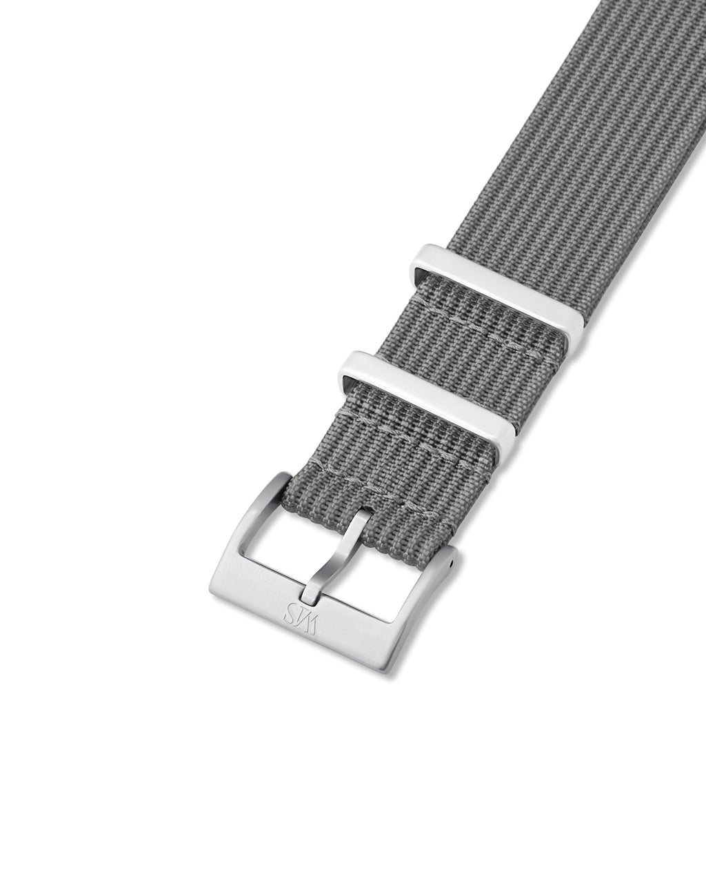 Charcoal Grey Woven Nylon Strap 18mm