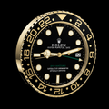 GMT Master II Wall Clock | Black and Gold
