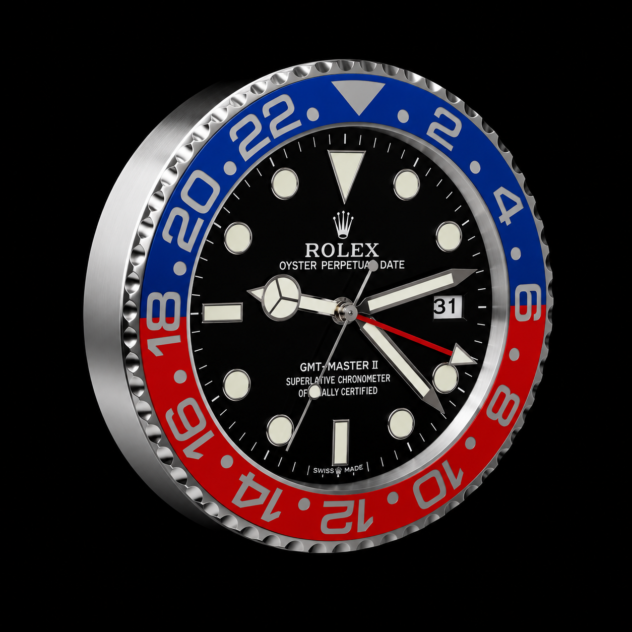 GMT Master II Wall Clock | Blue and Red