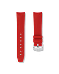 Salmon Red Rubber Strap 21mm