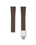 Patterned Brown Deployant Clasp Quick Release Rubber Strap 21mm