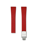 Patterned Red Deployant Clasp Quick Release Rubber Strap 22mm
