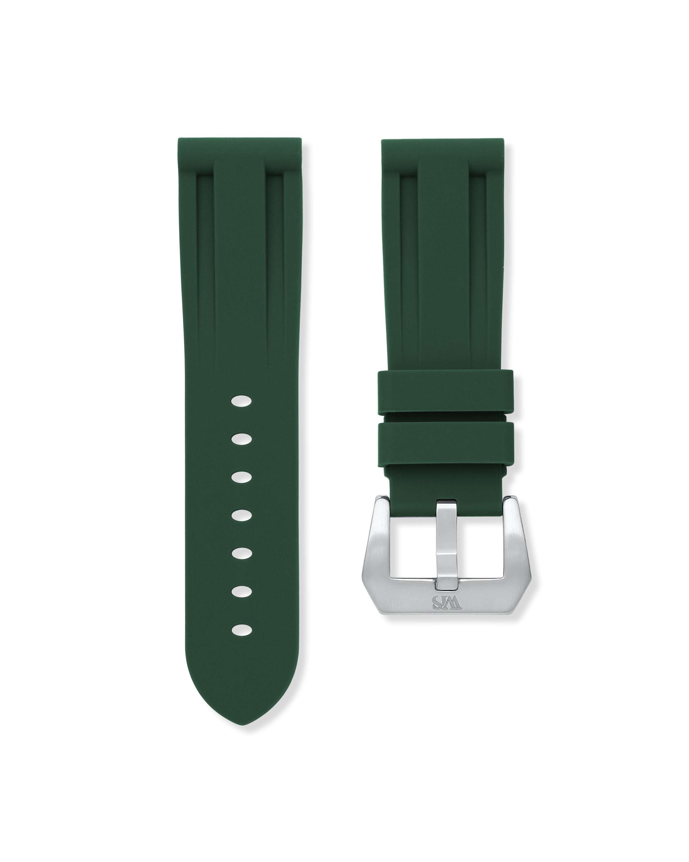 Forest Green Rubber Strap 22mm