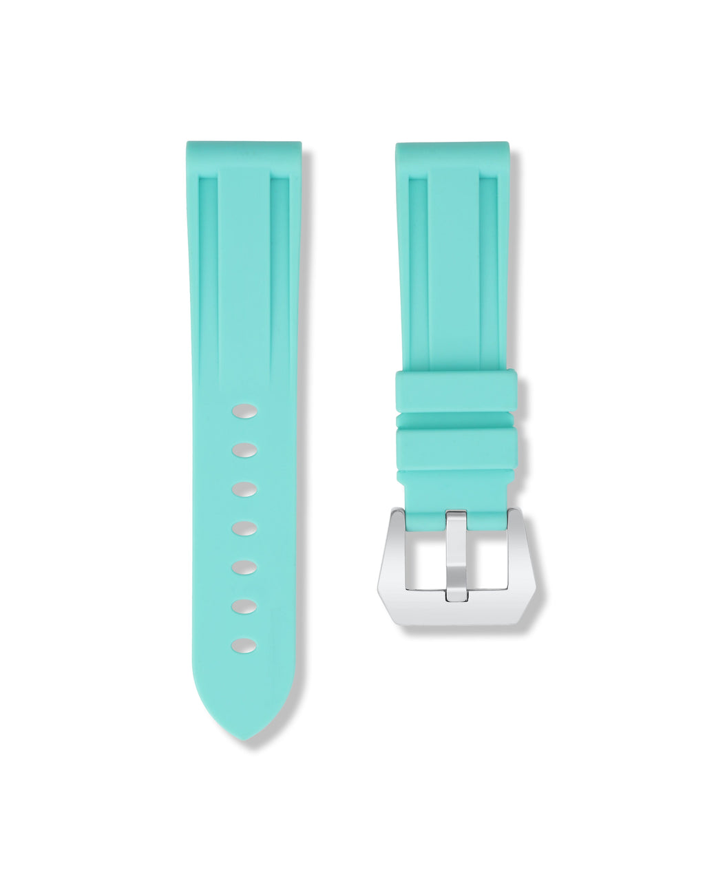 Glacier Blue Rubber Strap 22mm