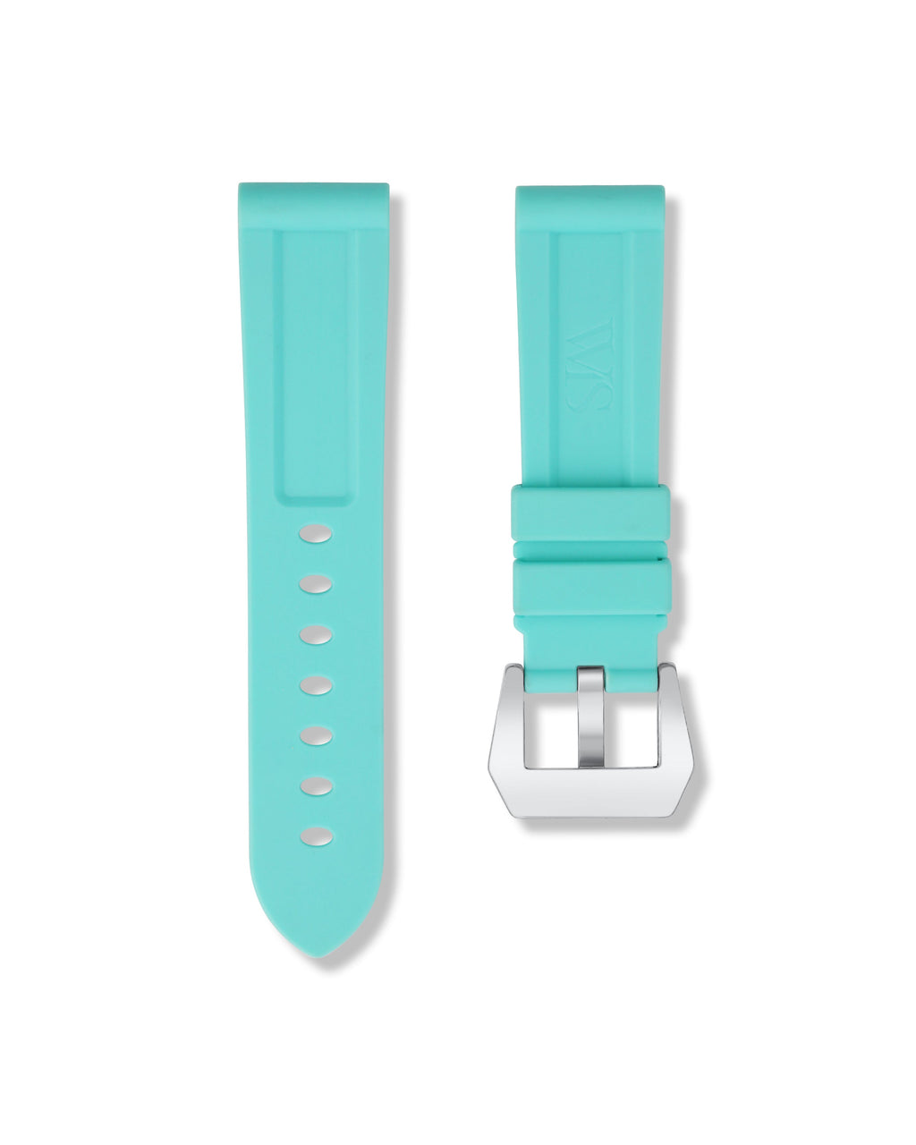 Glacier Blue Rubber Strap 22mm