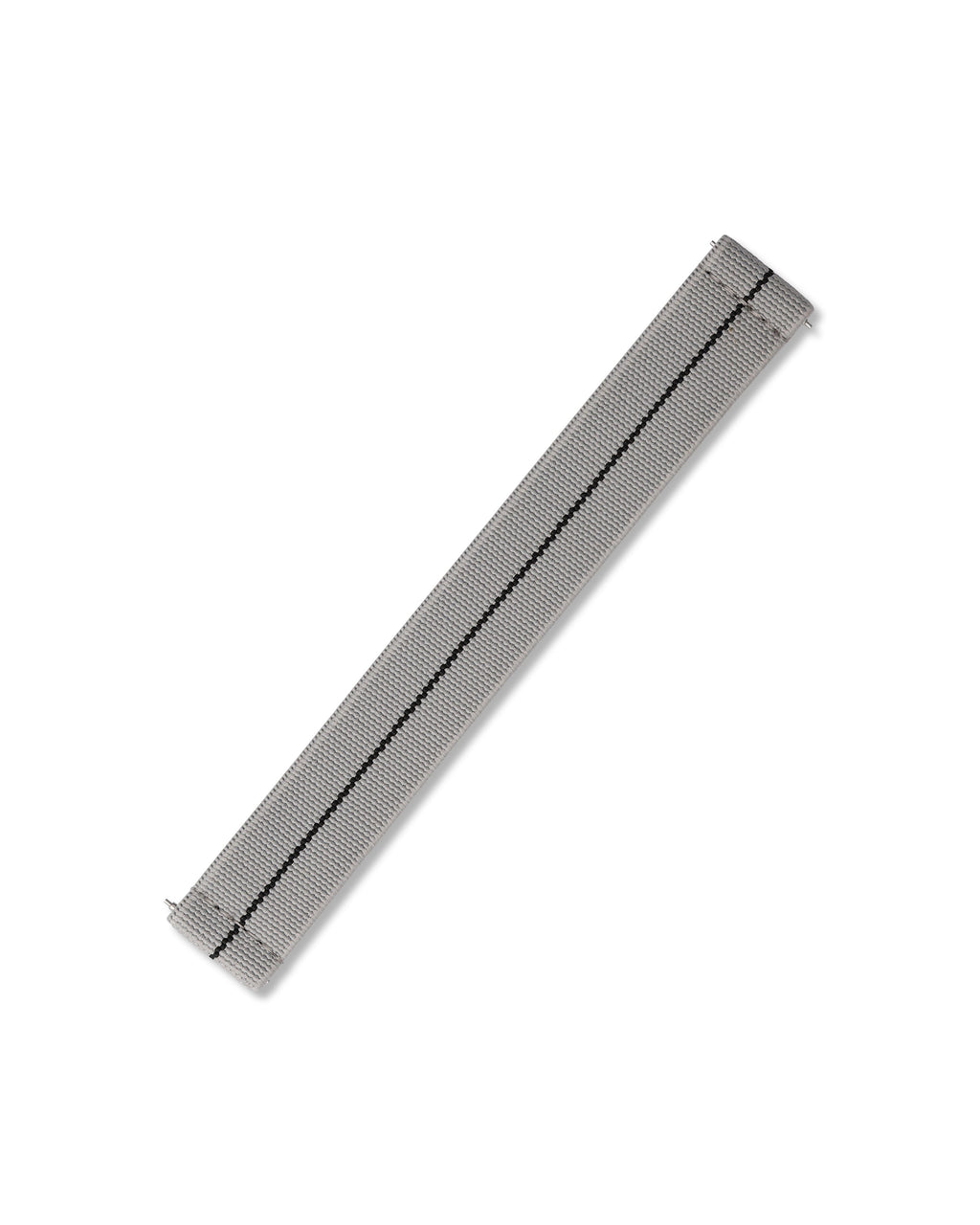 Grey with Black Stripe Elastic Watch Strap 22mm