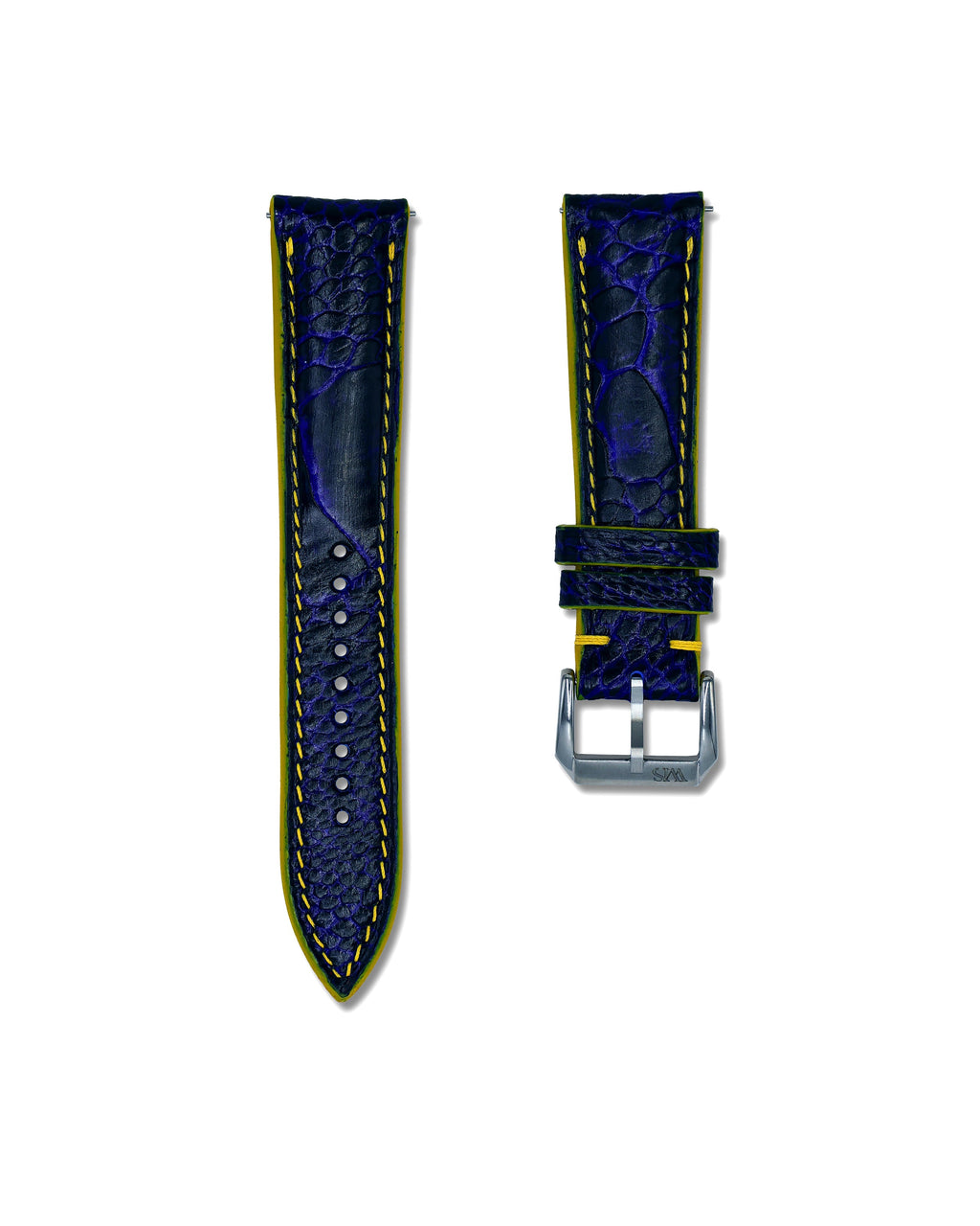 Blue Angels Bespoke Ostrich Shin Leather Watch Strap 20mm