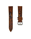 Tiger's Eye Bespoke Ostrich Shin Leather Watch Strap 20mm