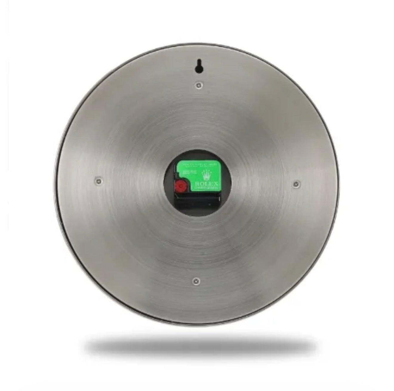 Chronograph Wall Clock | Silver &  Red Style