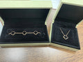 18K Gold Black Clover Set
