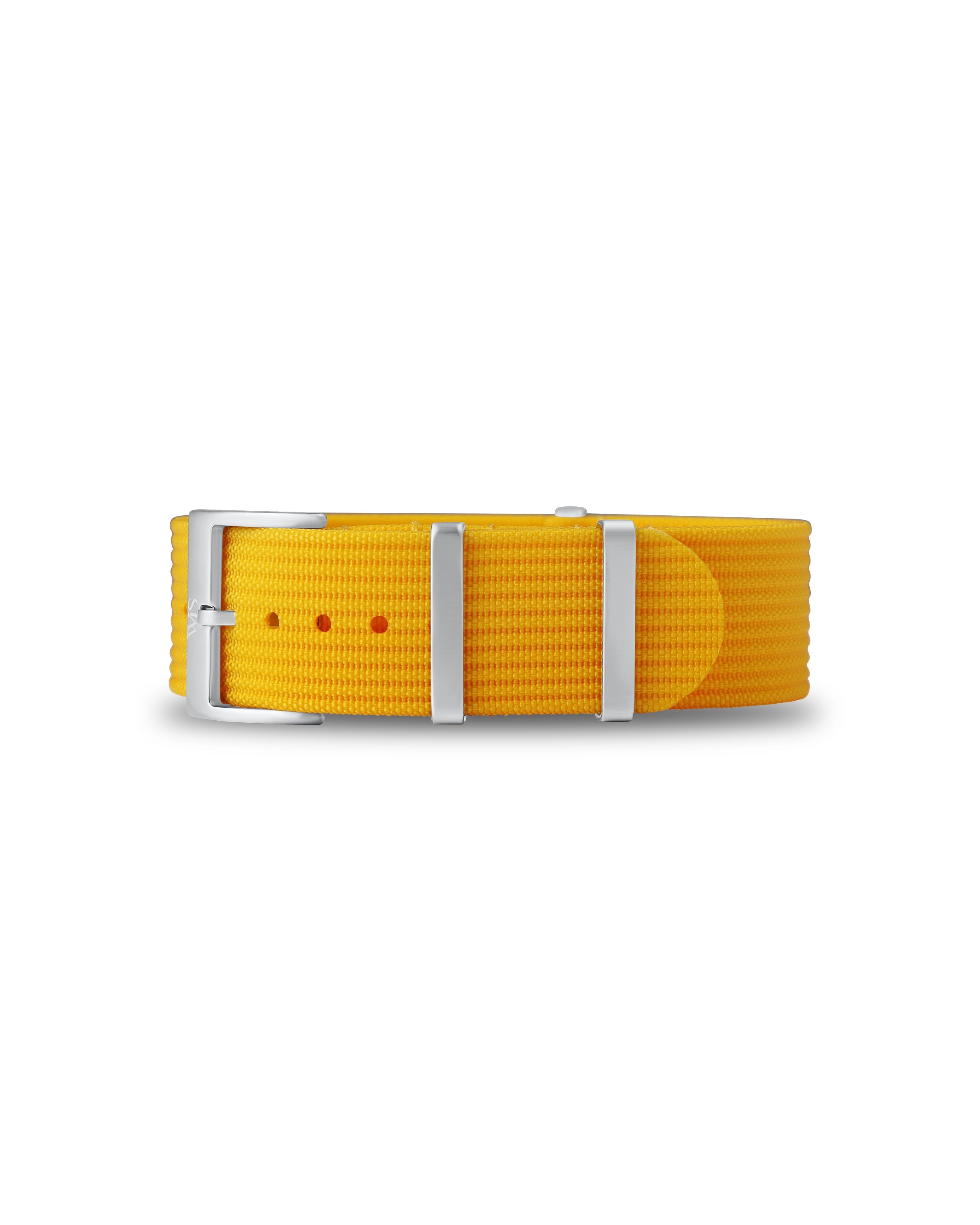 Lemon Yellow Woven Nylon Strap 22mm