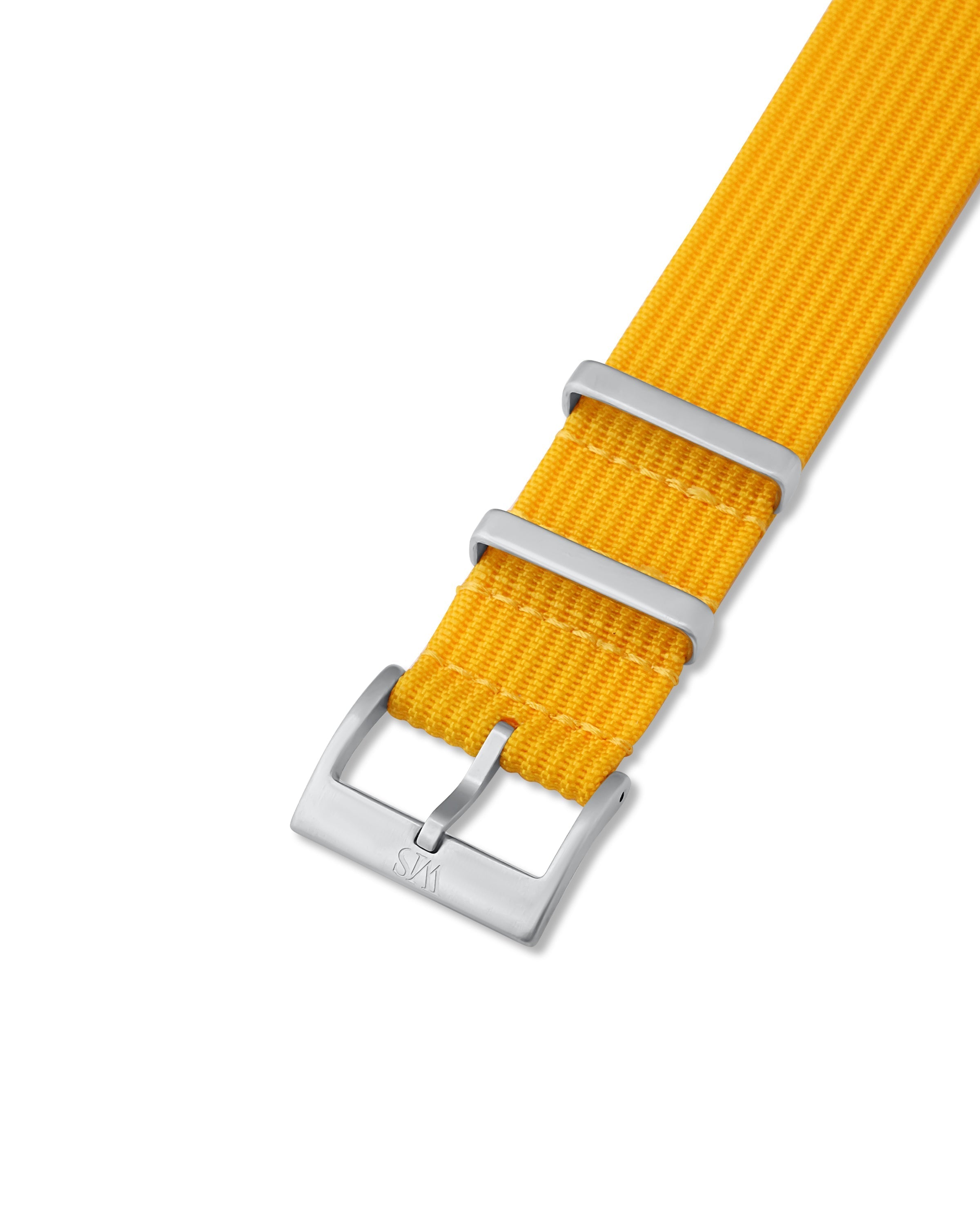 Lemon Yellow Woven Nylon Strap 22mm