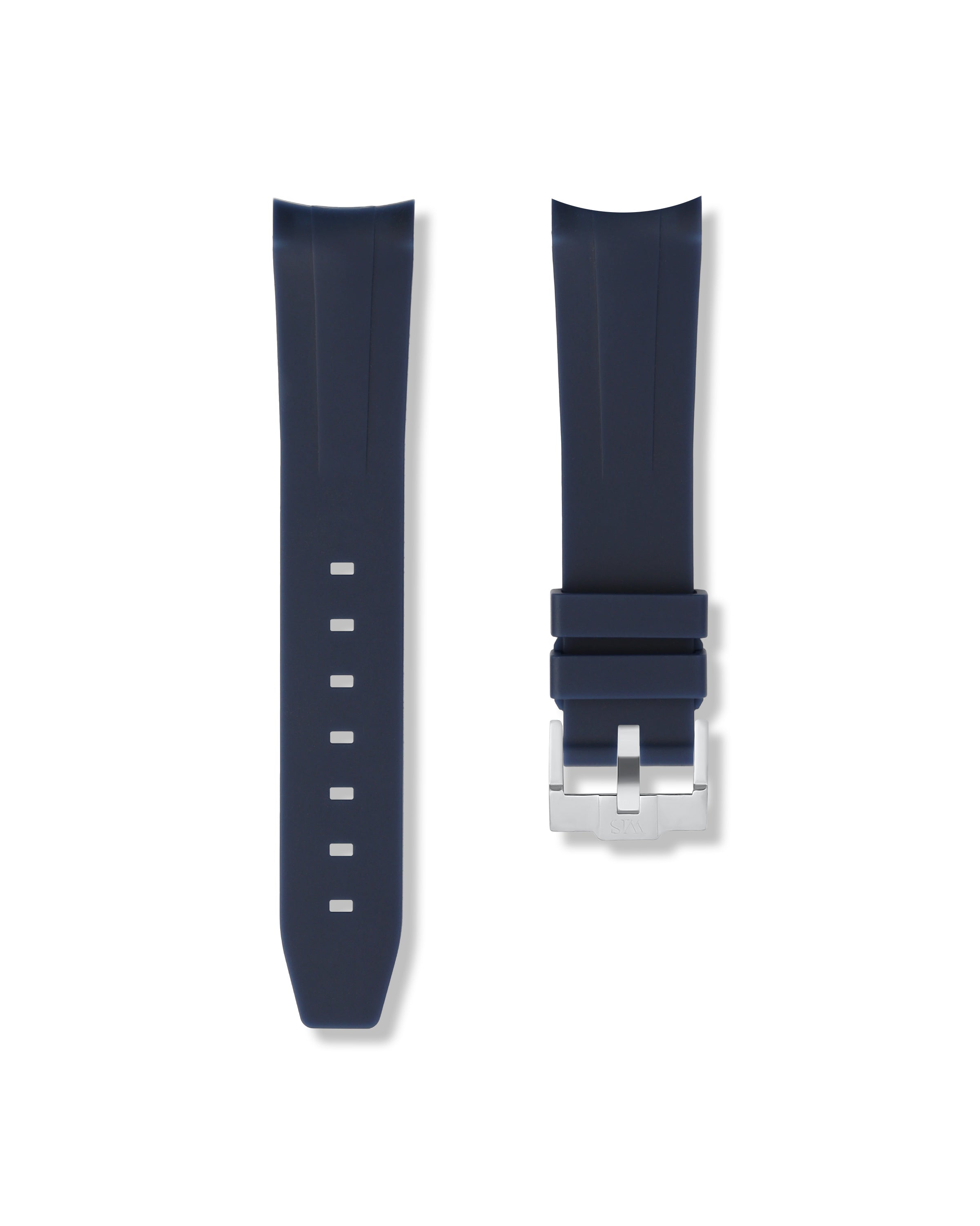 Marine Blue Rubber Strap 21mm