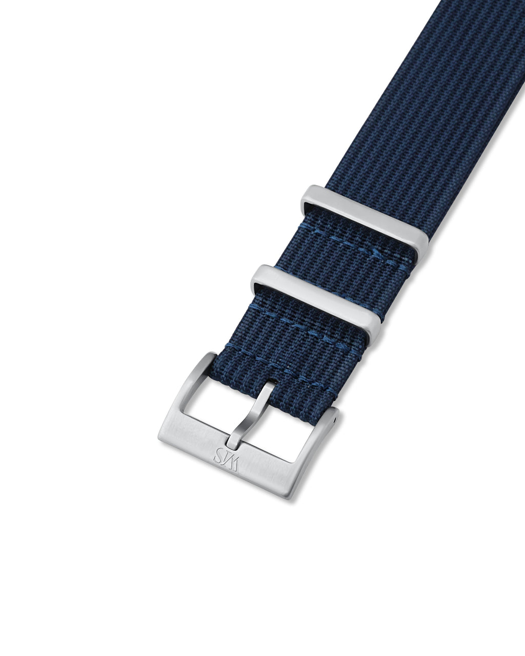 Marine Blue Woven Nylon Strap 18mm