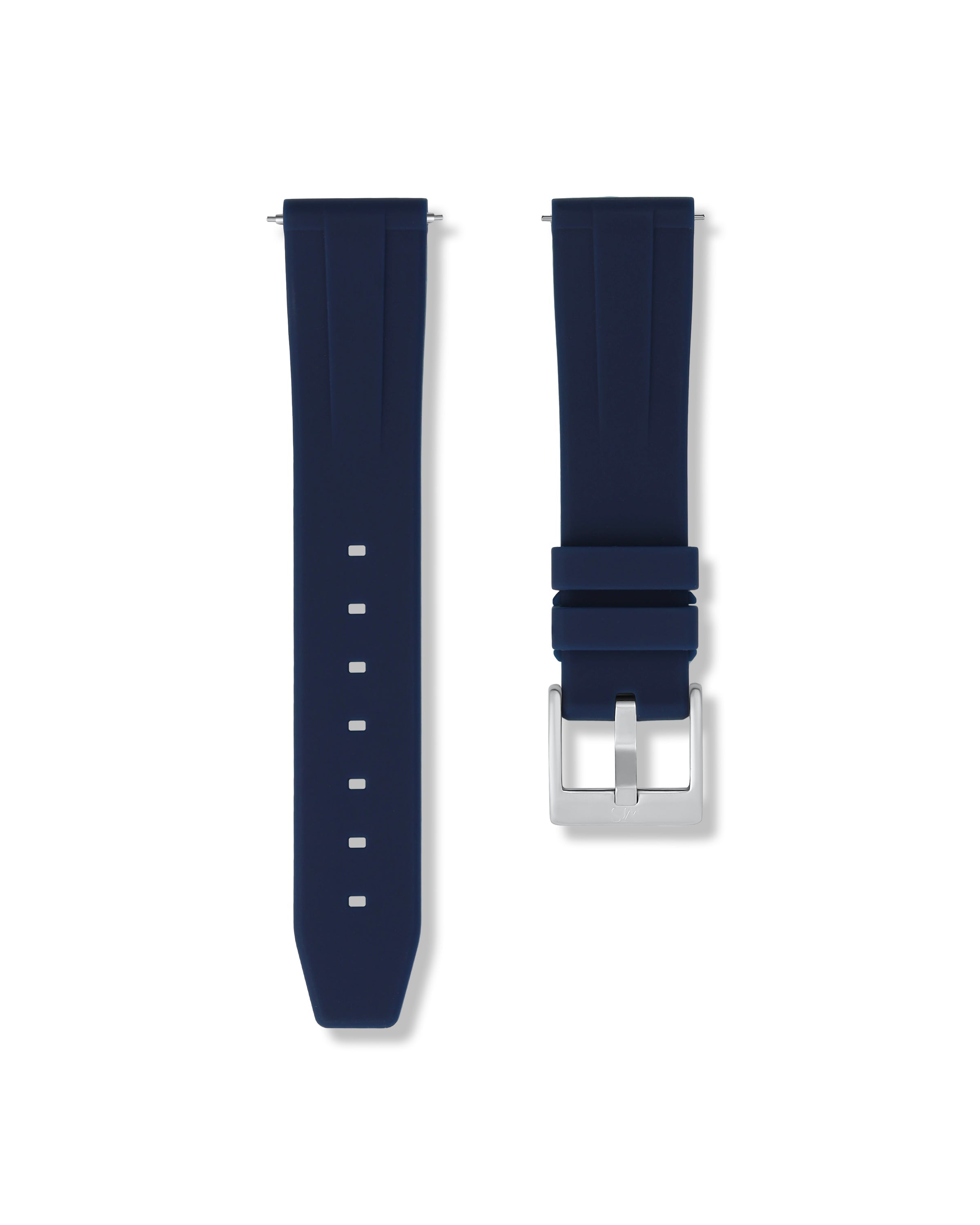 Marine Blue Quick Release Rubber Strap 20mm
