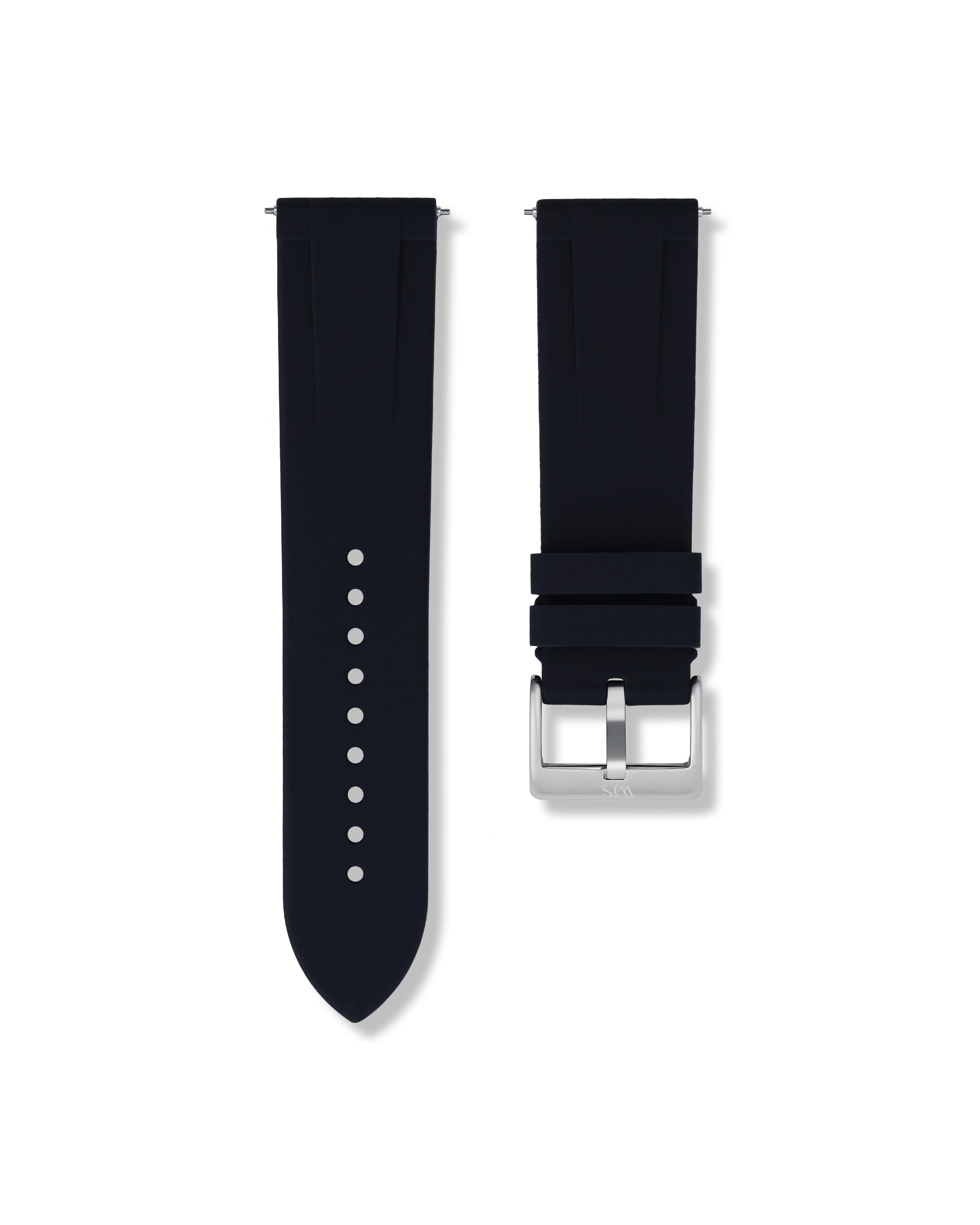 Marine Blue Quick Release Rubber Strap 24mm